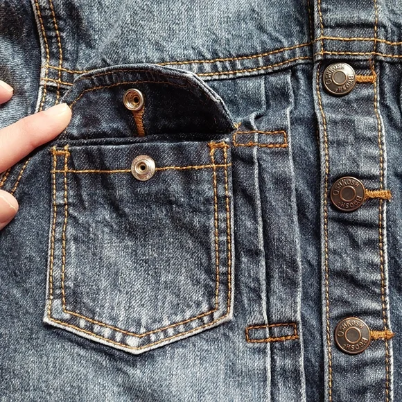 Oshkosh euc jean jacket size 12 - Picture 6 of 12